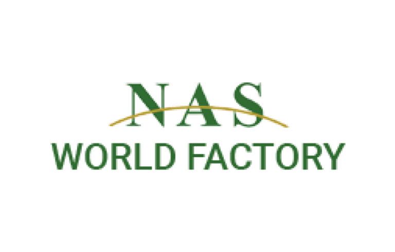 NAS World factory logo